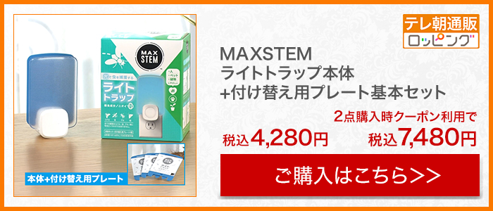 MAXSTEM ライトトラップ 本体 じゅん散歩 ロッピング テレビ朝日