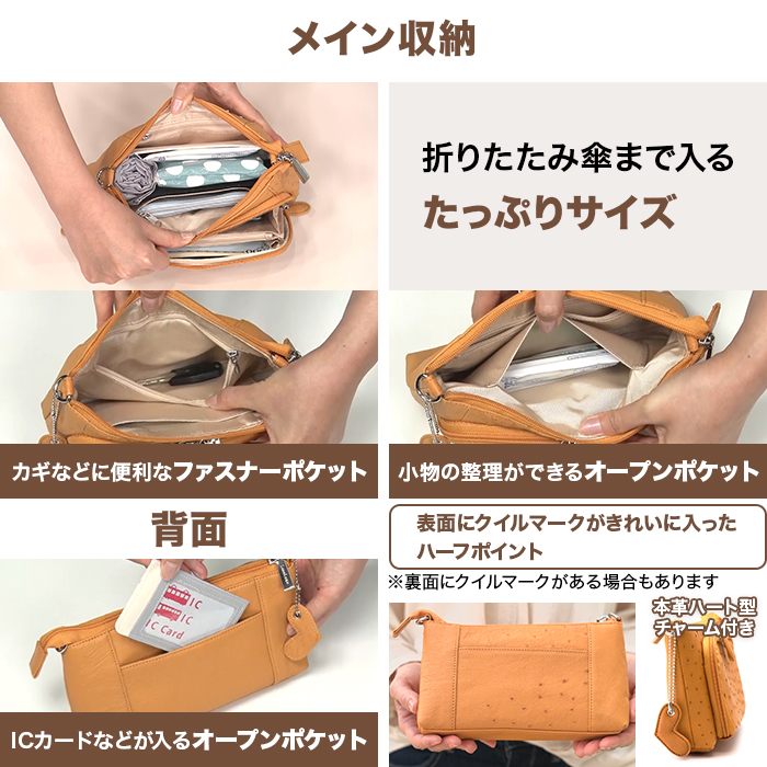 しあ‼️オーストリッチレザー ハンドバッグ黒＋焦げ茶2点セット＆レオナール 6月8日までクーポン利用で10000円引き！】サイゼン 決算企画