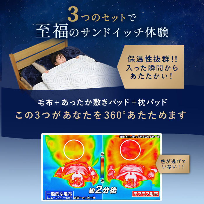nishikawa あったかモフモフ寝具スペシャルセット シングル テレ朝通販