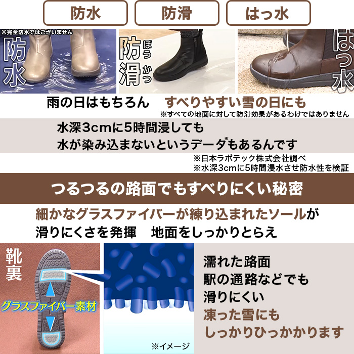 マドラス社製 ゆったりサイドゴアショートブーツ 防水モデル じゅん