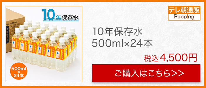 10年保存水500ml×24本