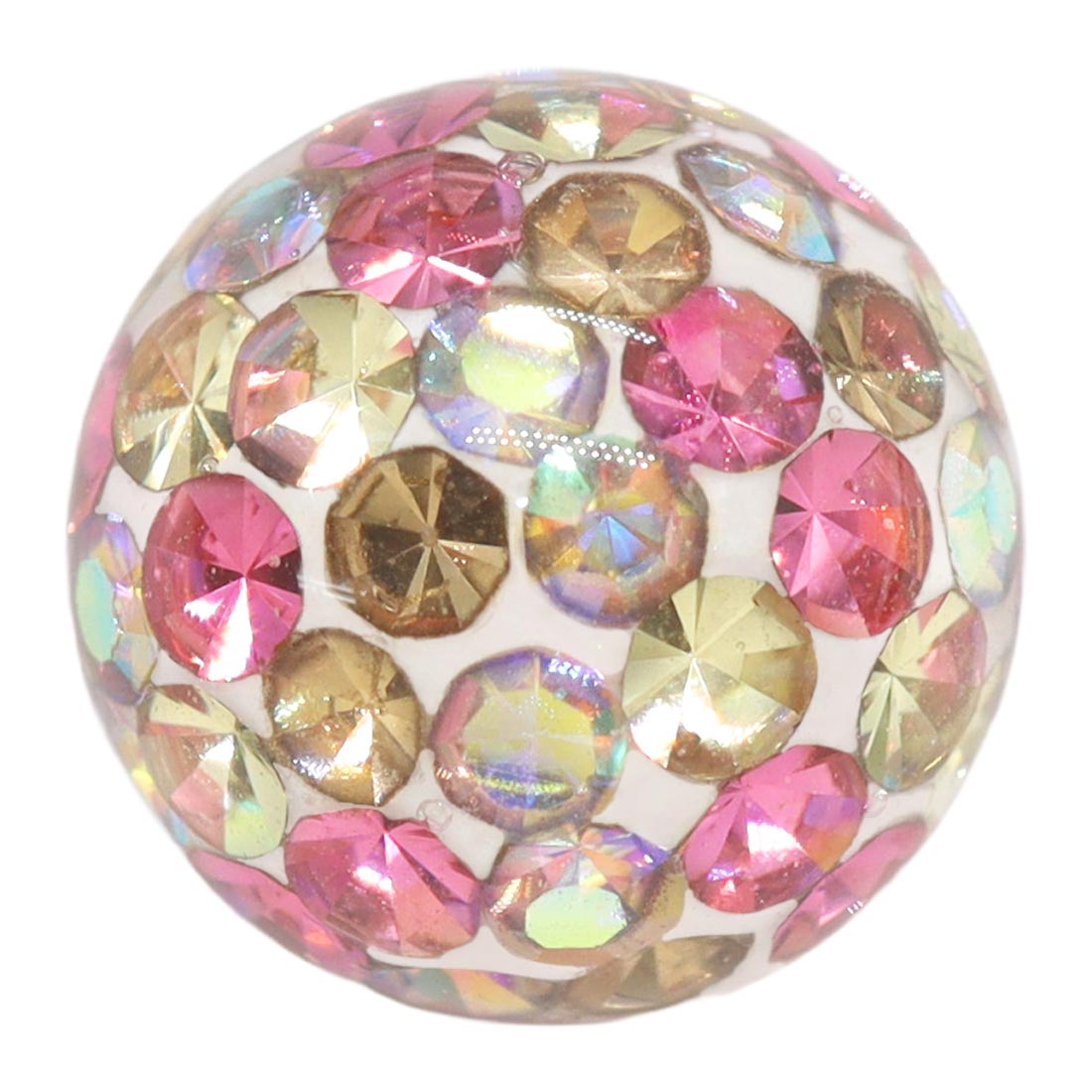 キャッチ ボディピアス 18G 16G 14G 12G 対応 キラキラ×オーロラ コーティングパヴェキャッチ 3mm/4mm/5mm/6mm(1個売り)(オマケ革命) | ROQUE | 20