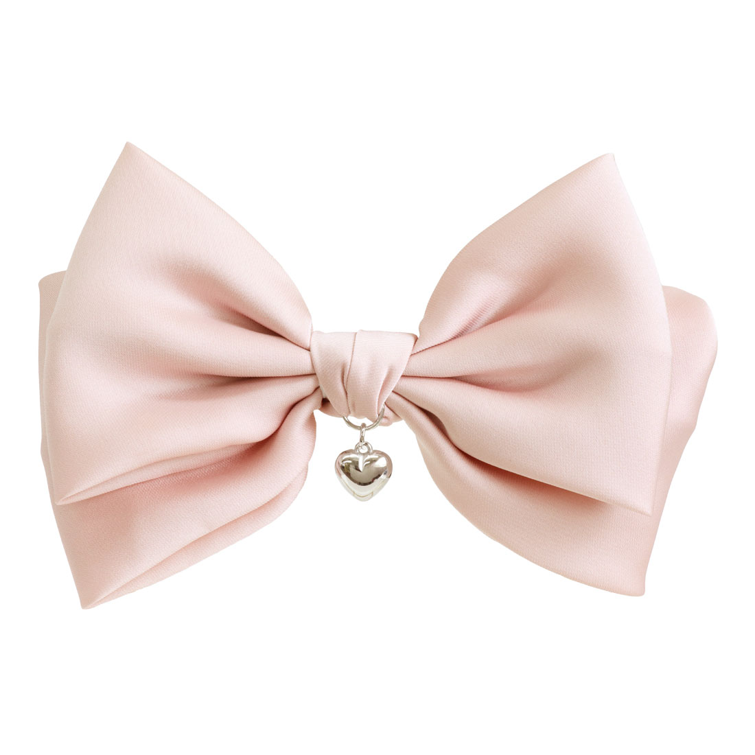 ROQUE（ロキ） ハート チャーム リボン バレッタ ヘアクリップ ヘア