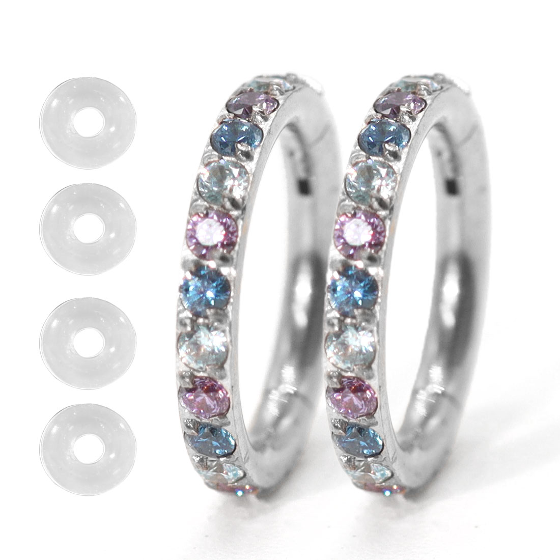 ROQUE（ロキ） (2個セット)(新型)ボディピアス 18G 16G 14G CZ
