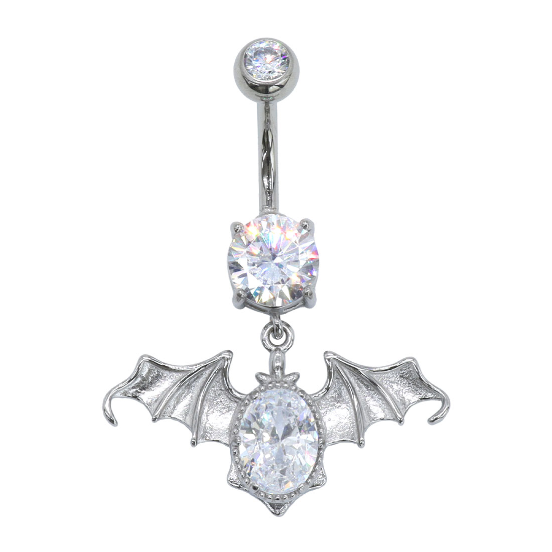ROQUE（ロキ） へそピアス 14G ボディピアス ジュエル バット(1個売り