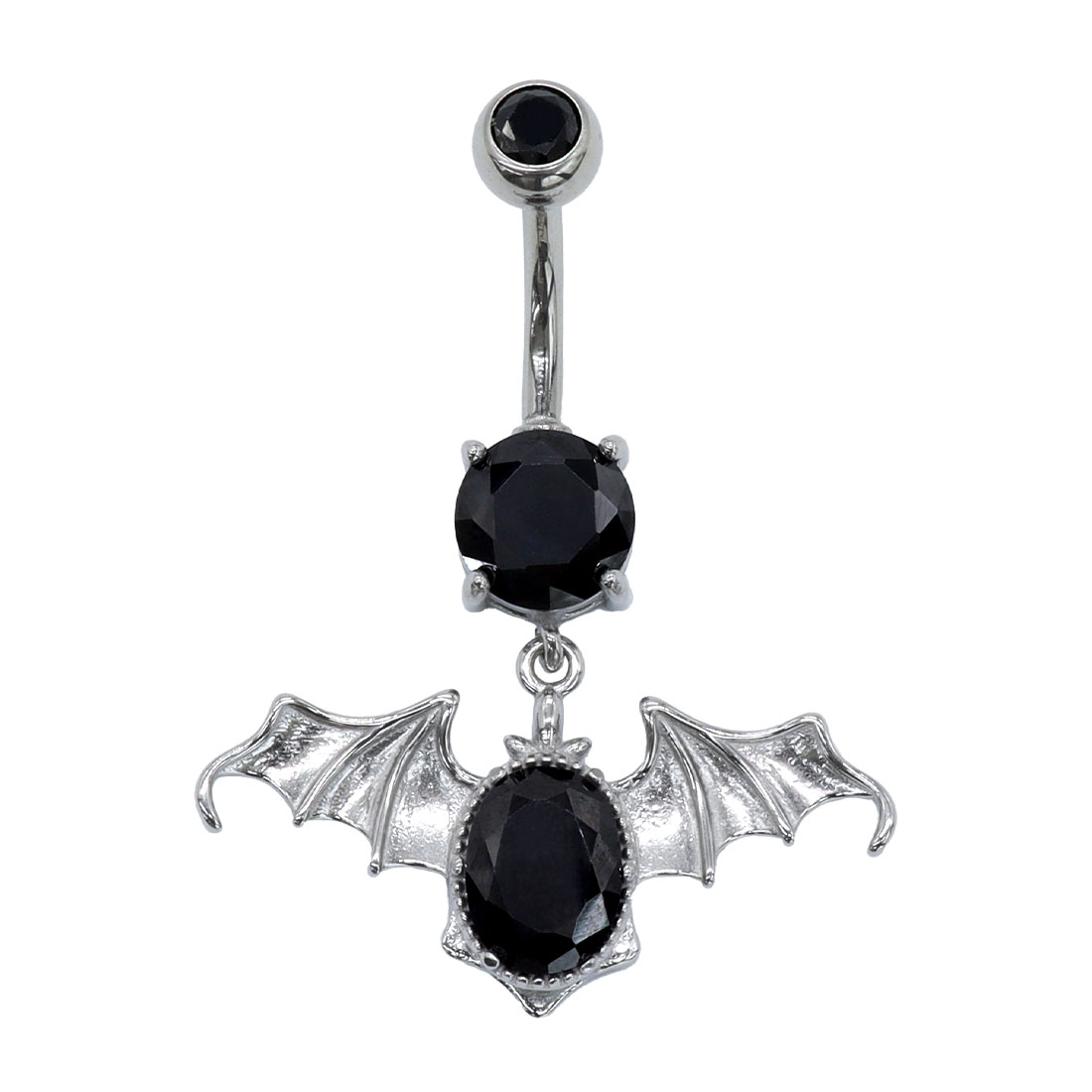 ROQUE（ロキ） へそピアス 14G ボディピアス ジュエル バット(1個売り