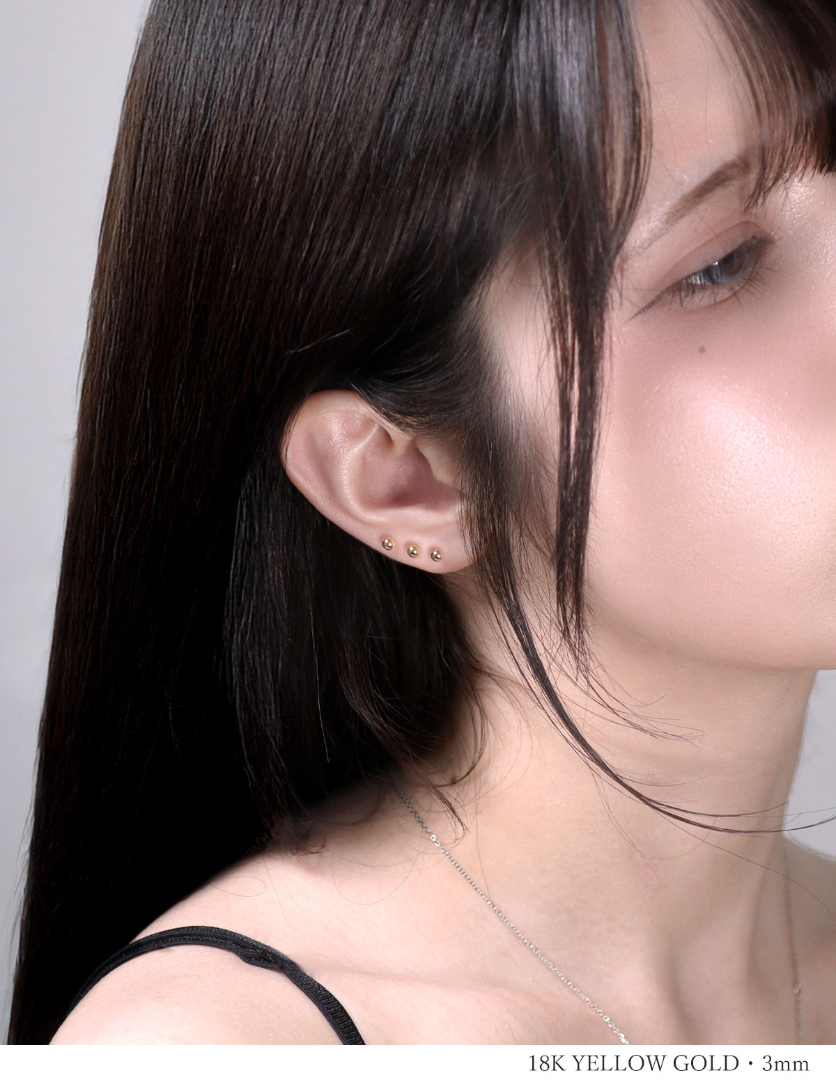 着用イメージ・K18イエローゴールド3mm