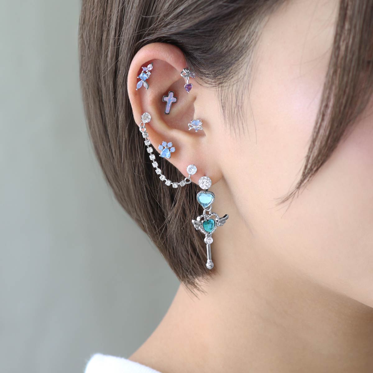 ROQUE（ロキ） ボディピアス 20G 18G 16G 14G用 ゆめかわ ジュエル