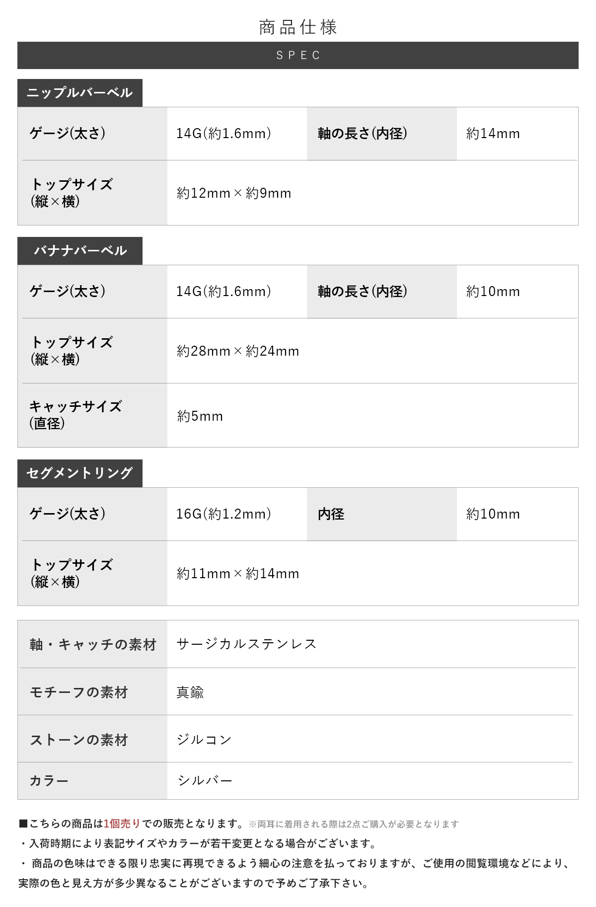 スペック詳細