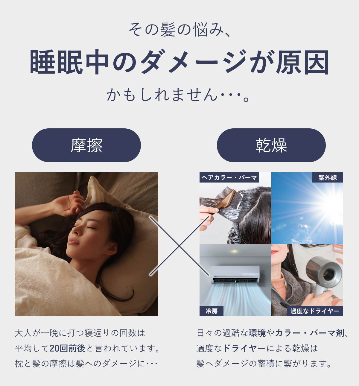 睡眠中のダメージが原因