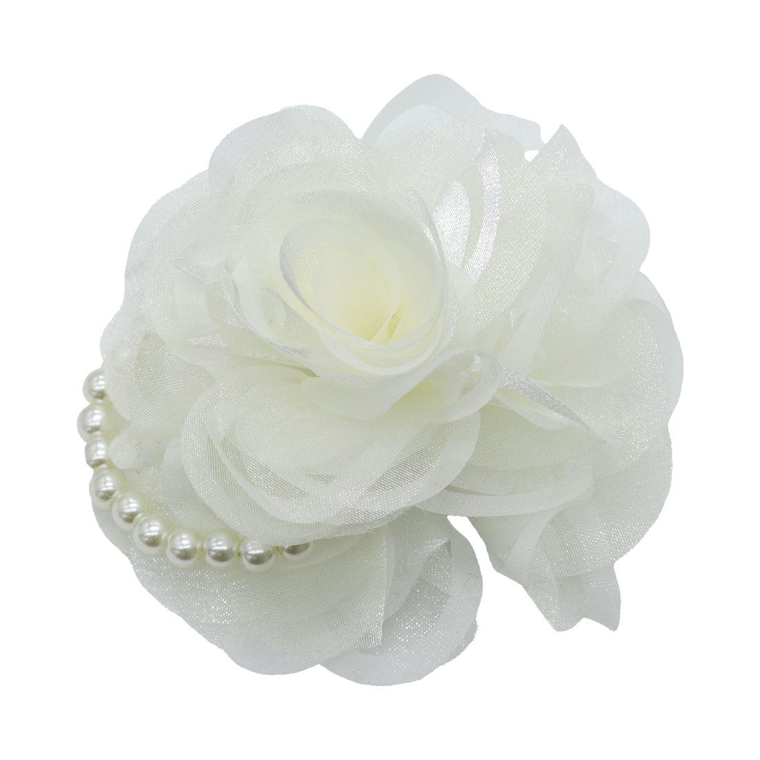 ROQUE コサージュ パール フォーマル 花びらデザイン フラワー 花  