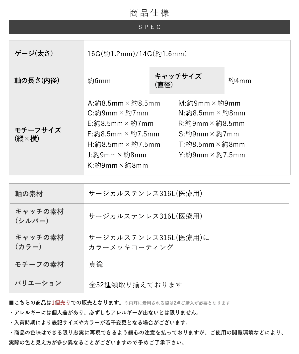 スペック詳細