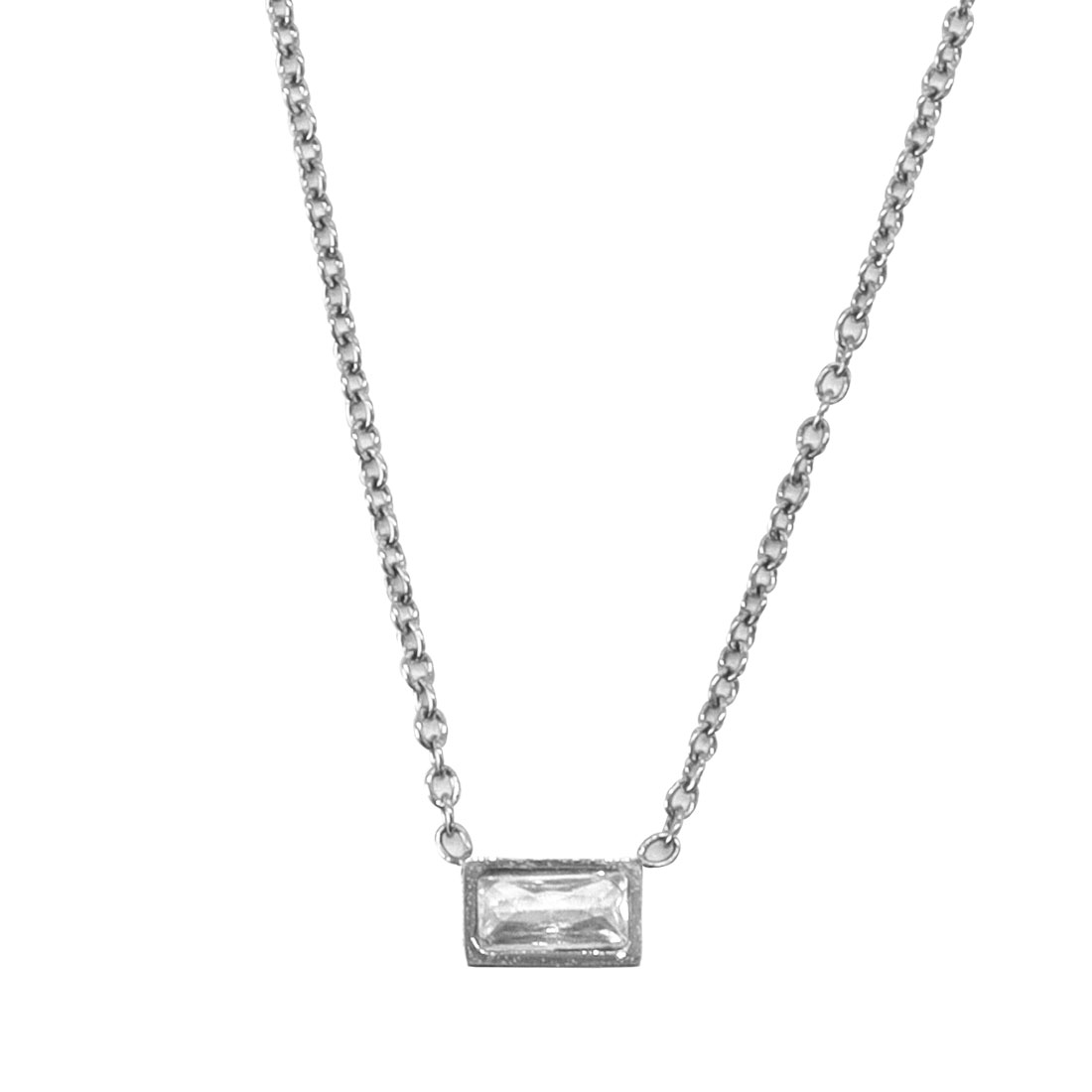 ROQUE（ロキ） 金属アレルギー対応 ワンポイント レクタングル