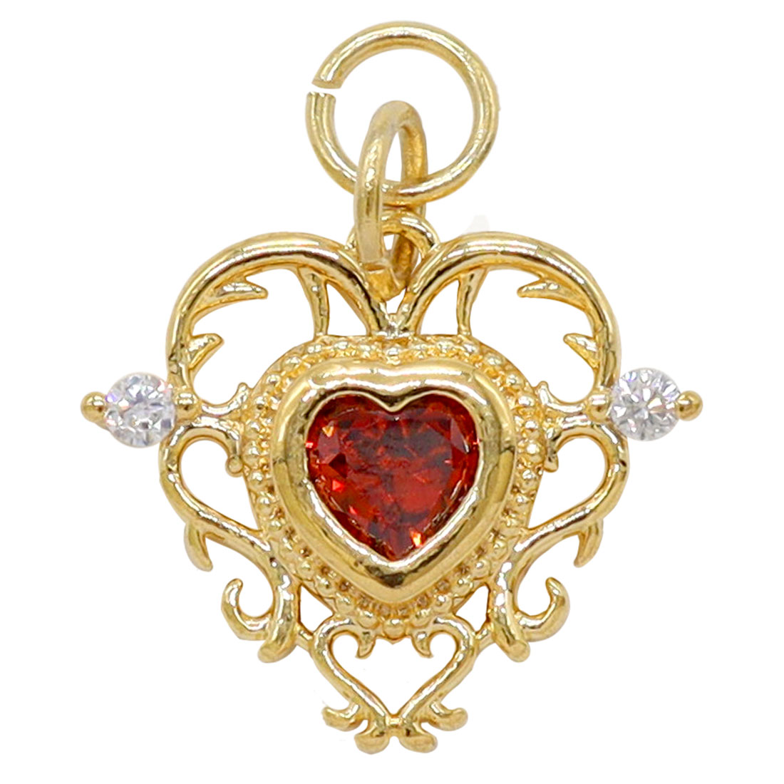 ボディピアス 20G 18G 16G 14G用 アンティーク調 ハート カスタマイズパーツ チャーム(1個売り)(オマケ革命) | ROQUE | 02