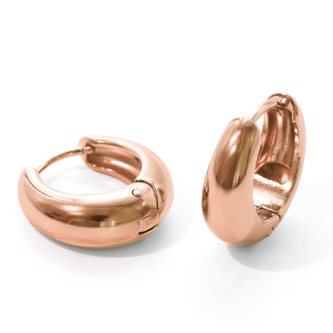 ROQUE（ロキ） (2個SET)ピアス ステンレス ワンタッチ ドロップ フープ