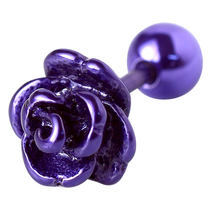 ボディピアス 16G 14G リアルローズストレートバーベル(1個売り)(オマケ革命) | ROQUE | 04