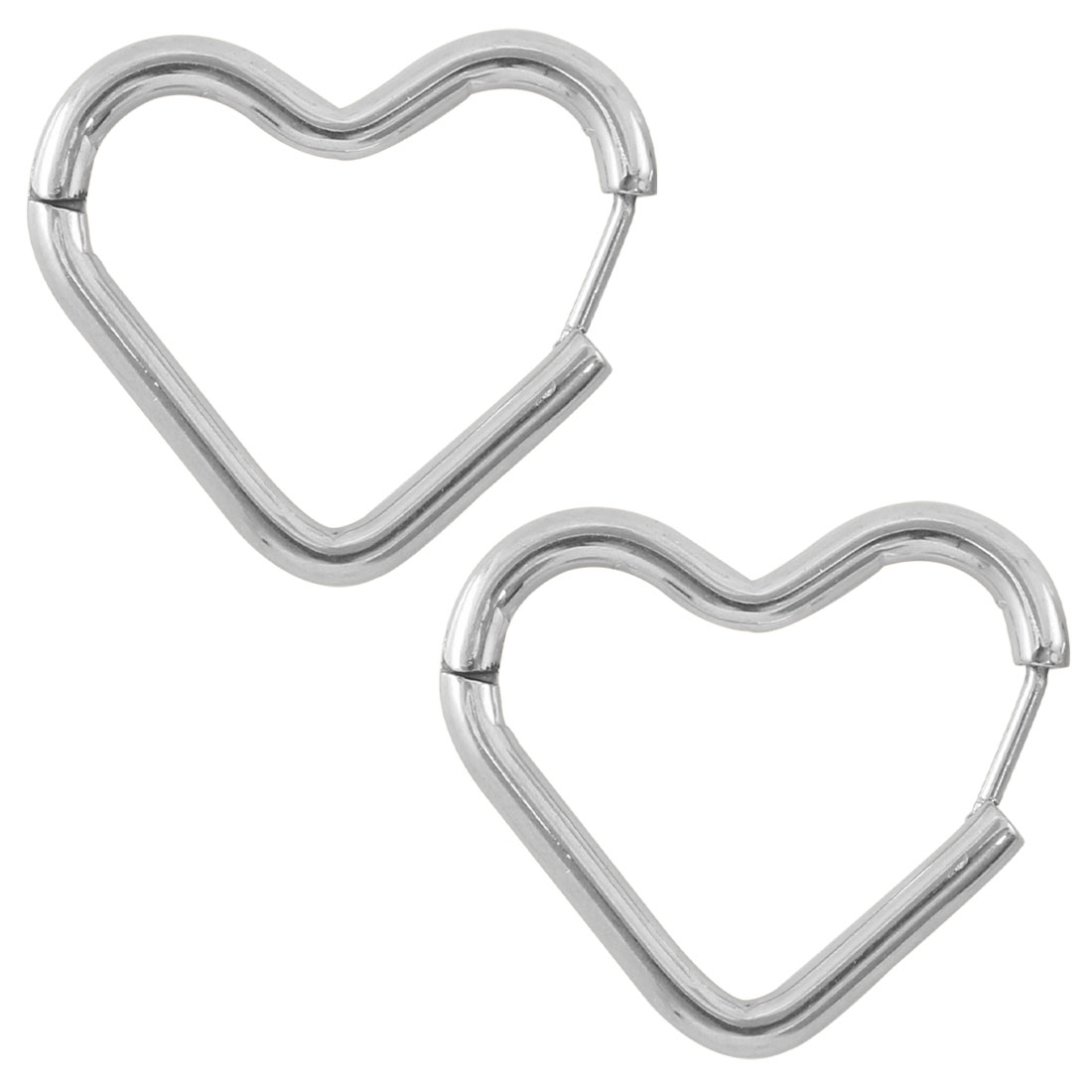 ROQUE（ロキ） (2個SET)ピアス ハート オーバル フープピアス PVD