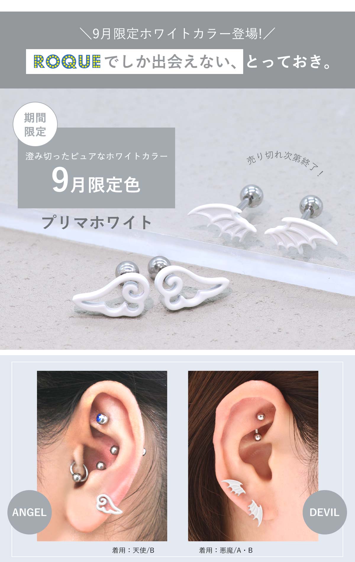 9月限定ホワイトカラー登場！