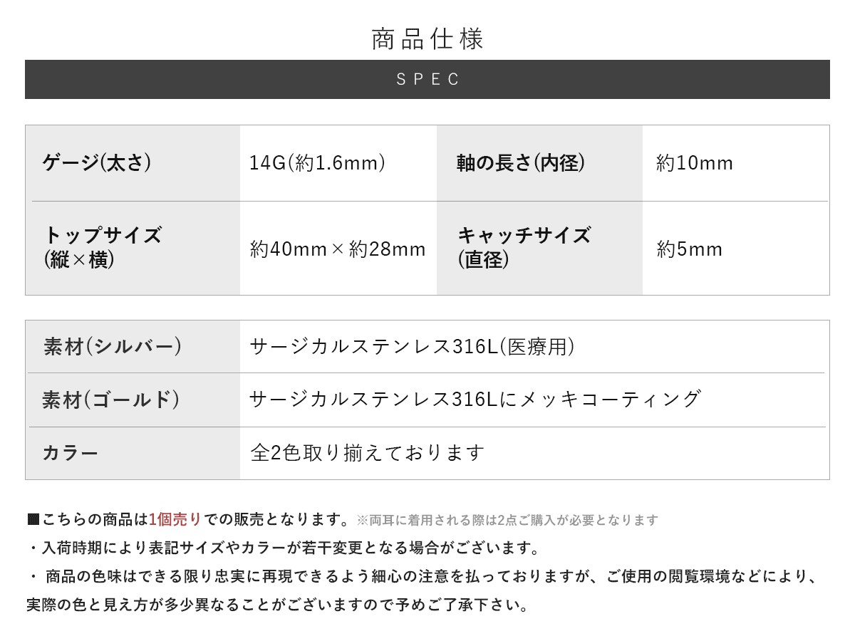 スペック詳細