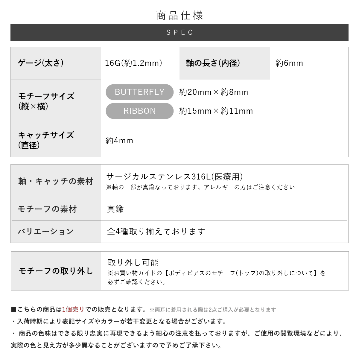 スペック詳細