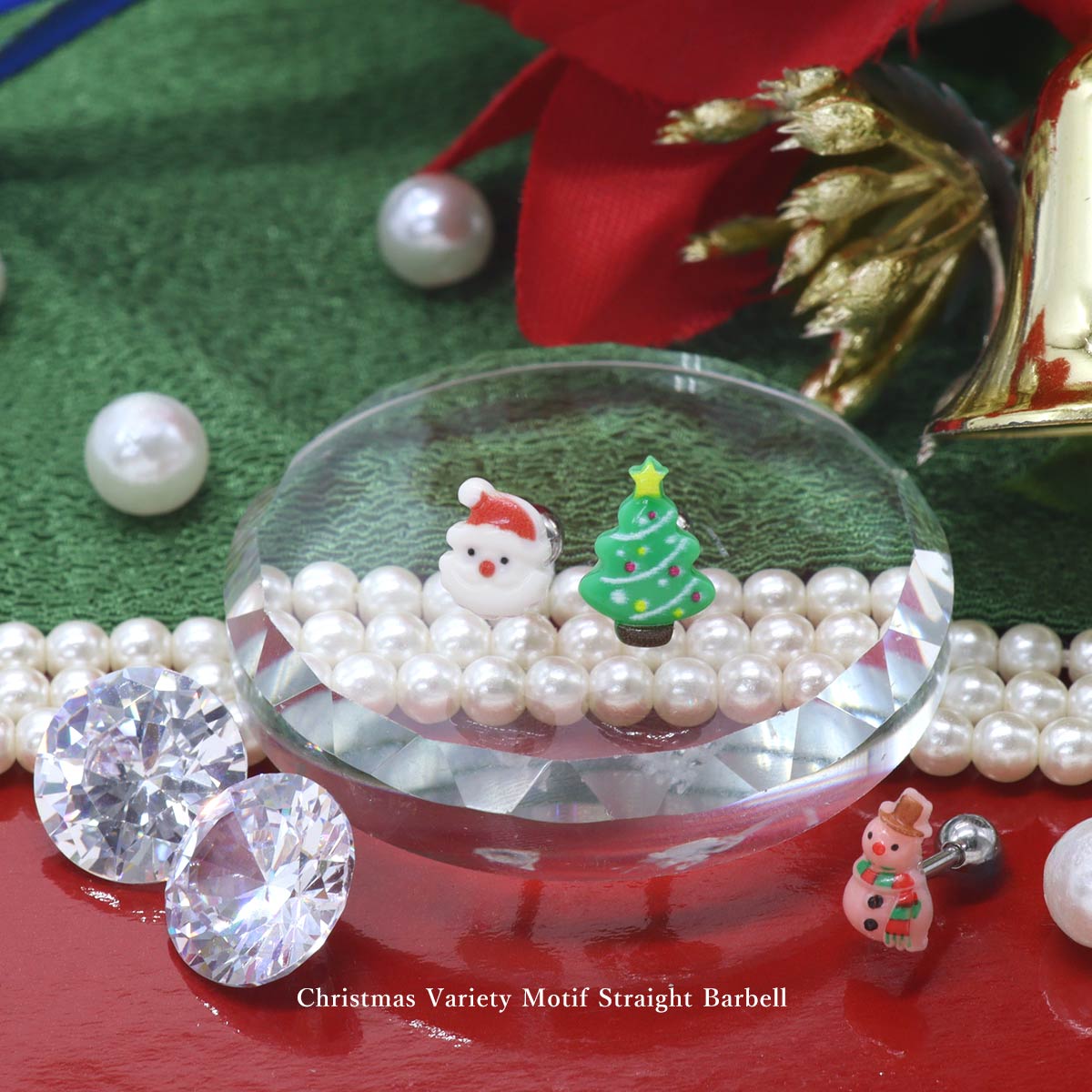 ROQUE（ロキ） ボディピアス 16G クリスマス バラエティモチーフ