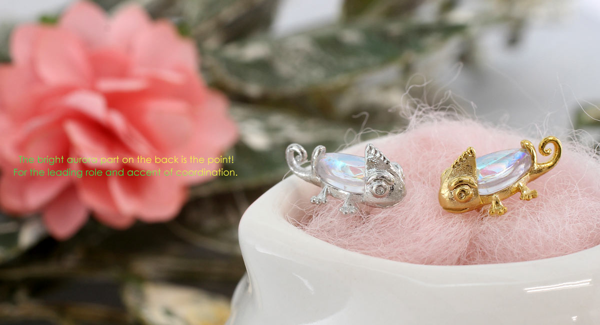 ROQUE（ロキ） ボディピアス 16G カメレオン オーロラ ストレート