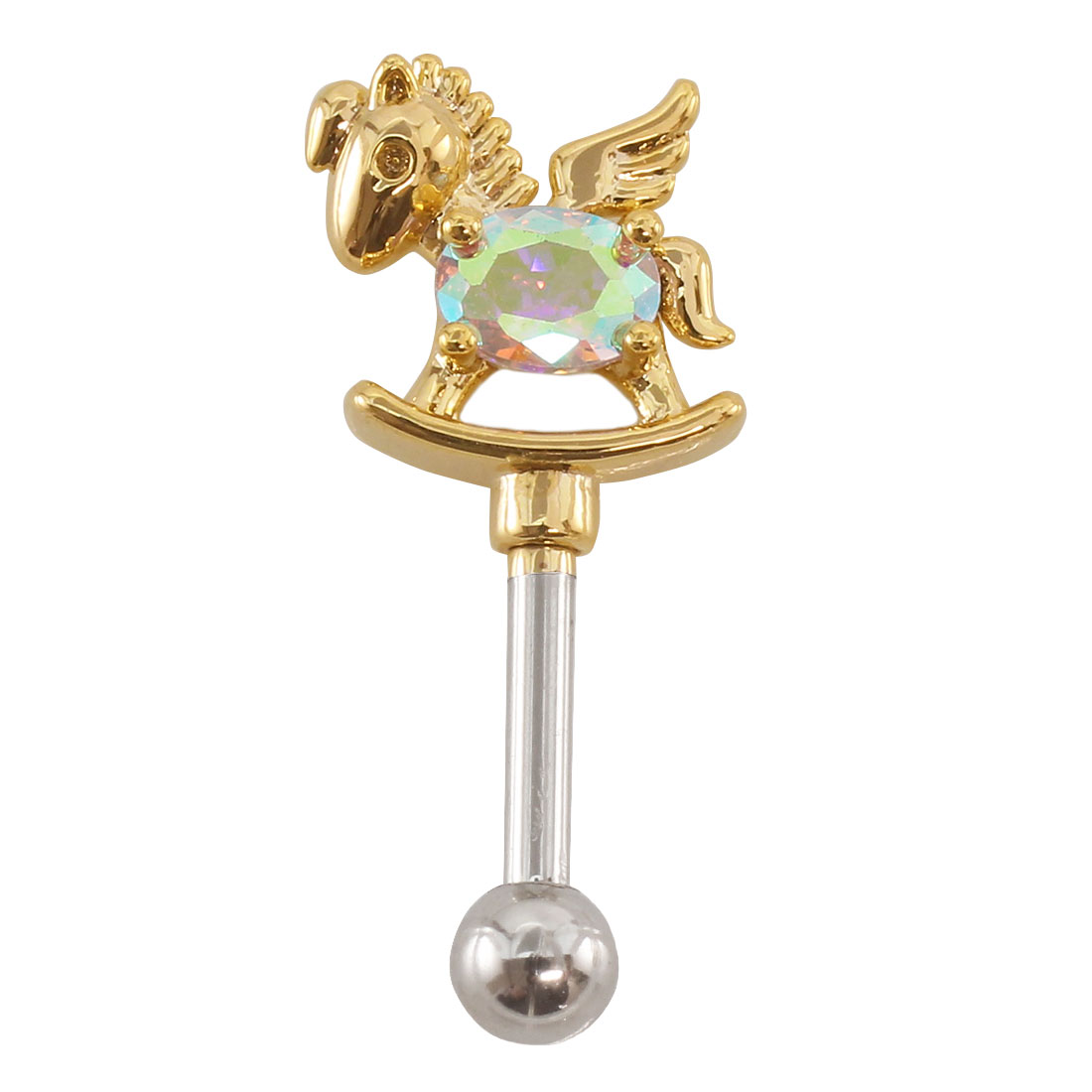 ROQUE（ロキ） ボディピアス 16G ペガサス オーロラ ストレート