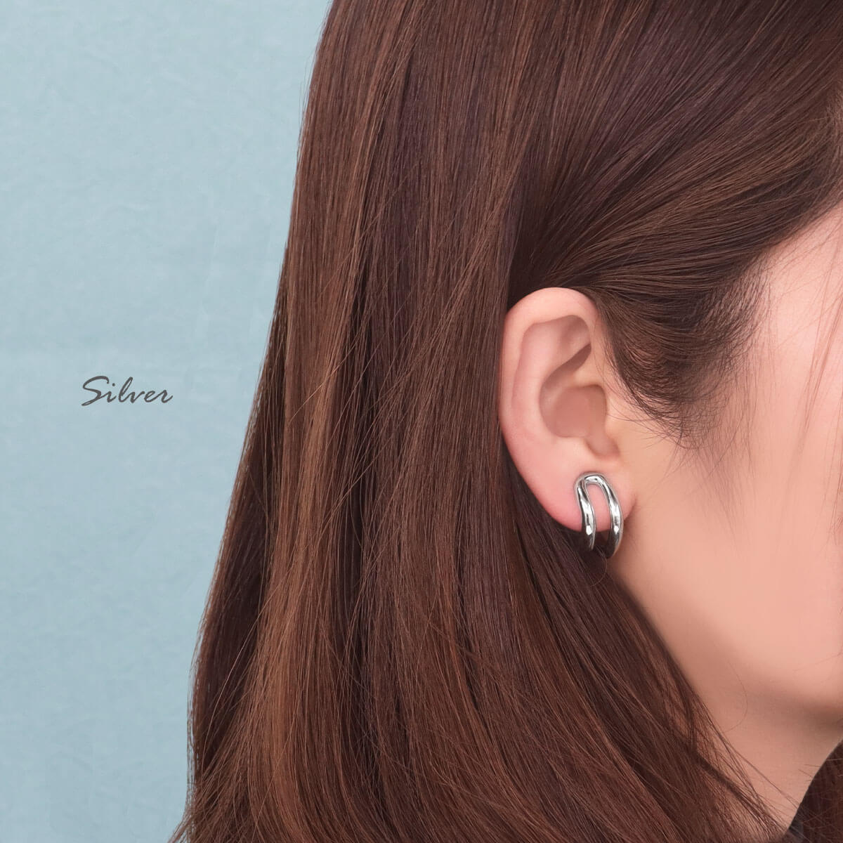 ROQUE（ロキ） (2個SET)イヤリング ニュアンス ウェーブ
