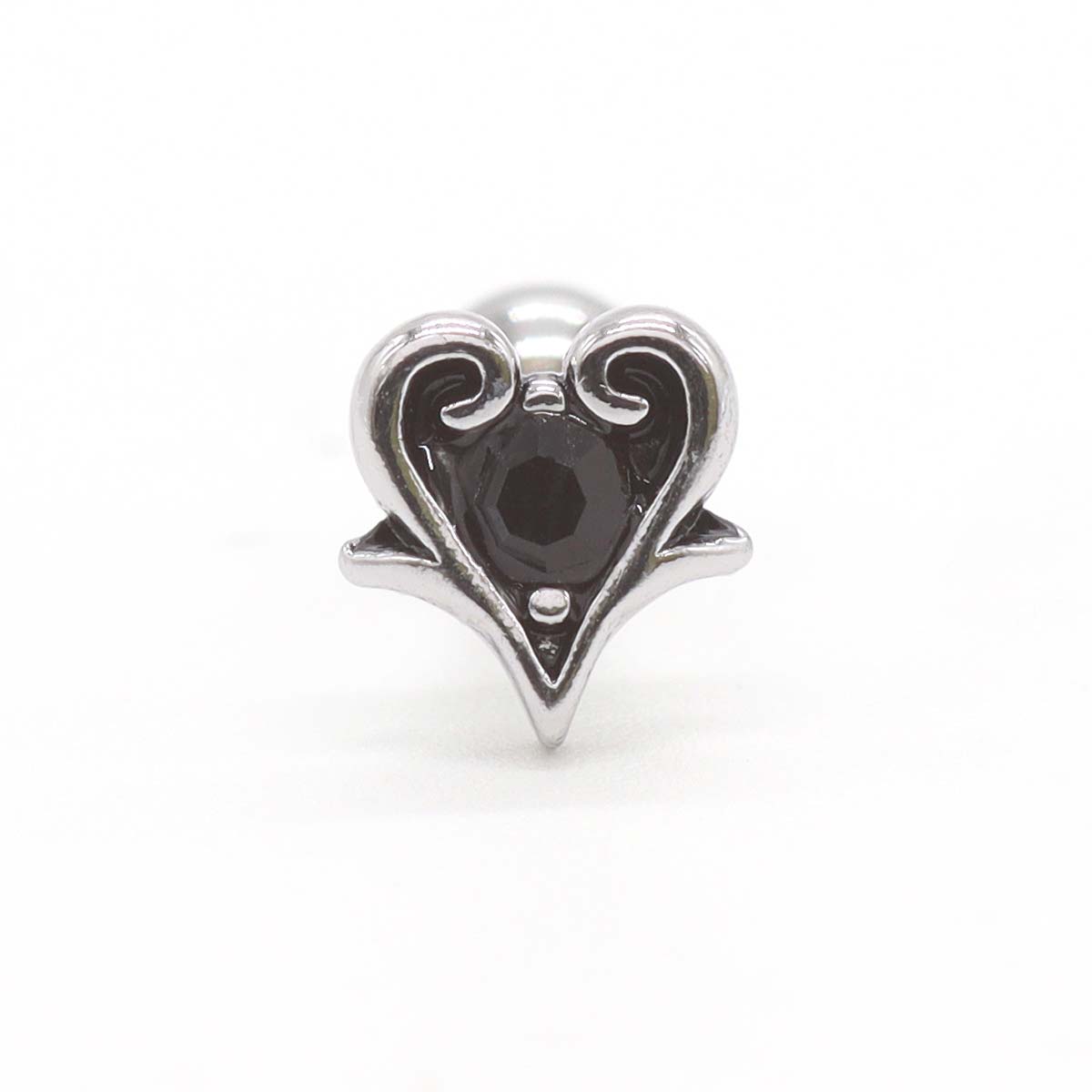 ROQUE（ロキ） ボディピアス 16G ミニ ゴシック ハート ストレート