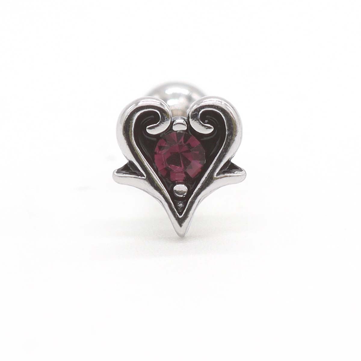 ROQUE（ロキ） ボディピアス 16G ミニ ゴシック ハート ストレート