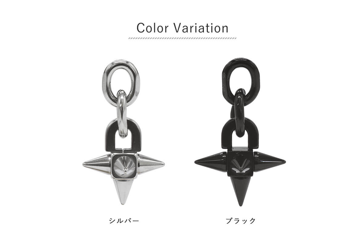 最終値下げ！アンヌフ　スターピアス ROQUE ボディピアス 16G モノクロ モーニングスター アンプラグ