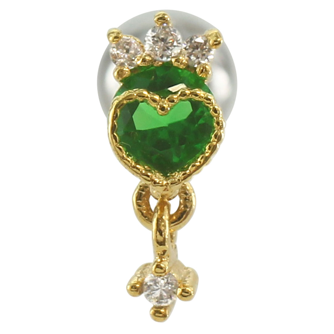 ボディピアス 16G ミニクラウンハートジュエル ストレートバーベル(1個売り)(オマケ革命) | ROQUE | 05