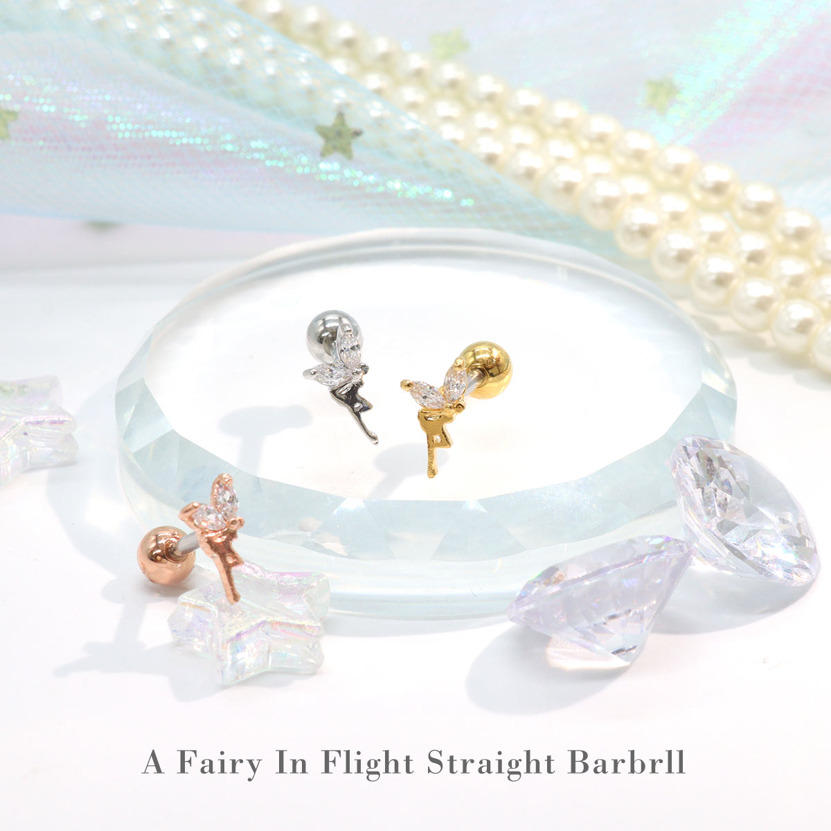 ROQUE（ロキ） ボディピアス 16G リトル フェアリー ストレート