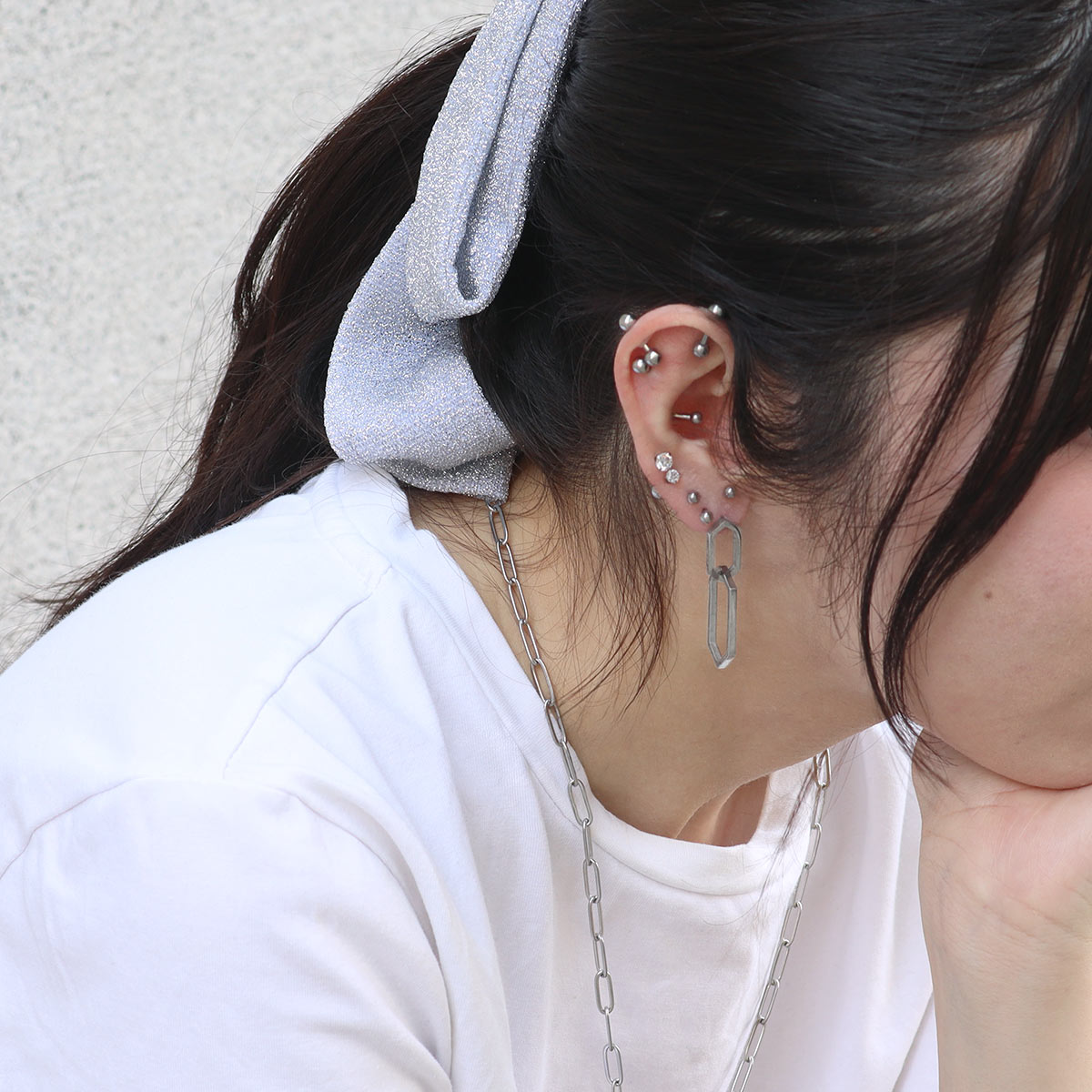ROQUE（ロキ） ボディピアス 16G ジオメトリック ストレートバーベル(1