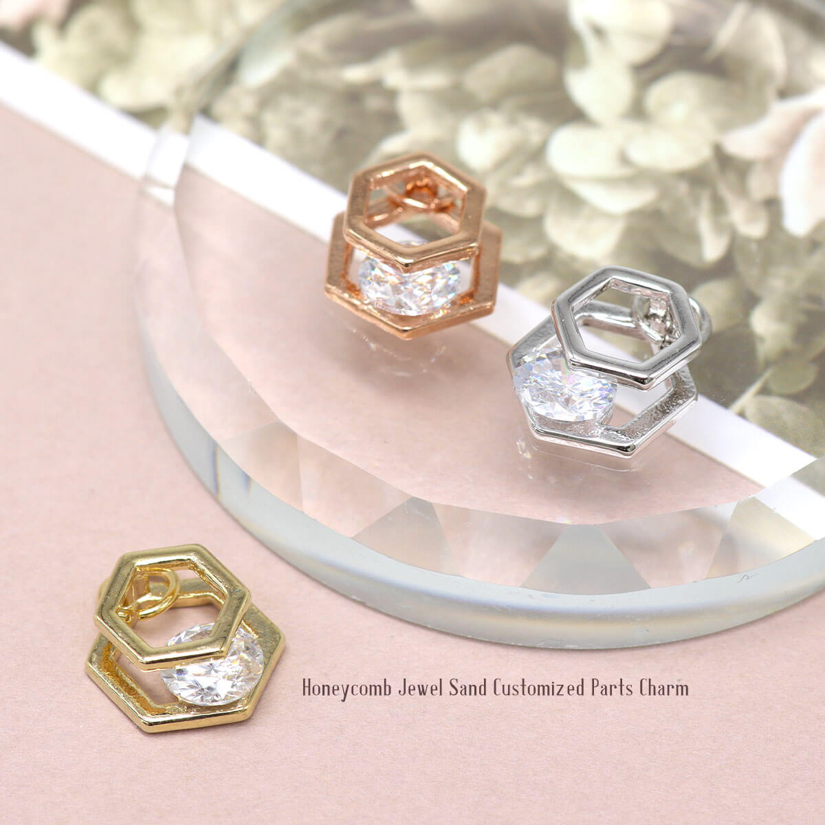 ROQUE（ロキ） ボディピアス 20G 18G 16G 14G用 ハニカム ジュエル