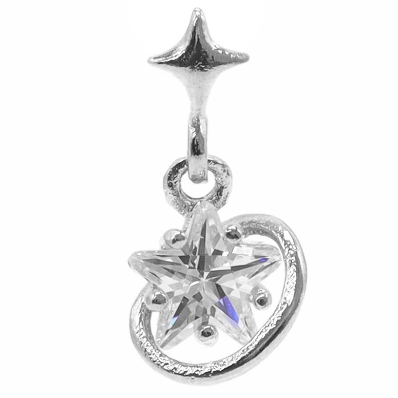 ROQUE（ロキ） ボディピアス 16G ゆらゆら ミニ スター ストレート