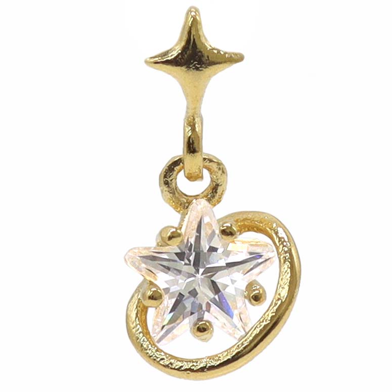 極希少/メロハー◆SUPERSTITIOUS/RIDE ON THE STARS ROQUE（ロキ） ボディピアス 16G ゆらゆら ミニ スター ストレート