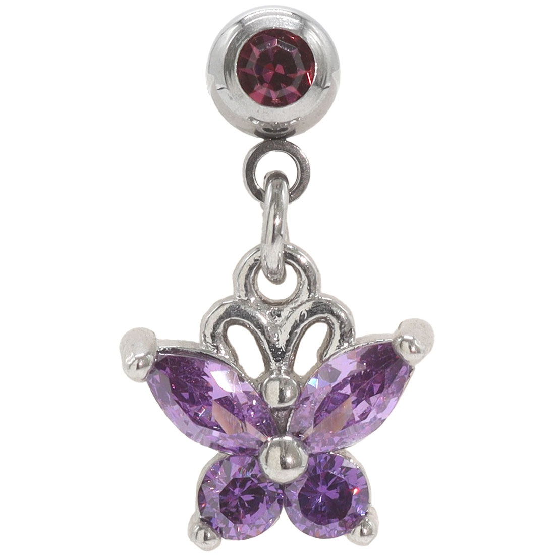 ROQUE（ロキ） 軟骨 ピアス 16G 14G ボディピアス バタフライチャーム