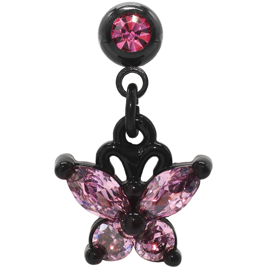 ROQUE（ロキ） 軟骨 ピアス 16G 14G ボディピアス バタフライチャーム