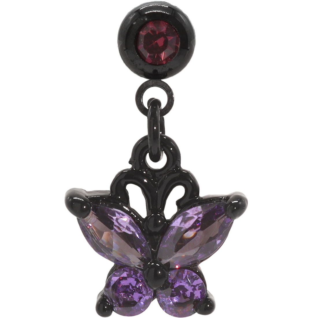 ROQUE（ロキ） 軟骨 ピアス 16G 14G ボディピアス バタフライチャーム