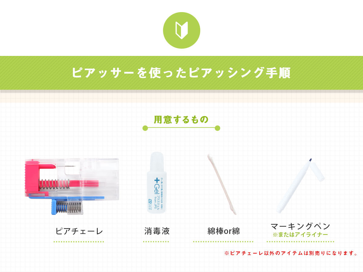 ピアッシング手順