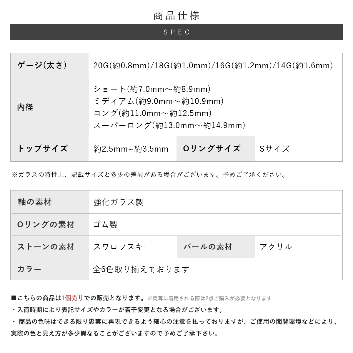 スペック詳細