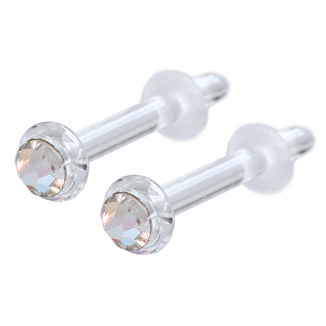 ROQUE（ロキ） (2個set/両耳用)スワロフスキー ストーン付き透明ガラス