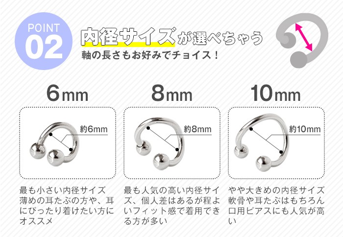 POINT02内径サイズが選べちゃう