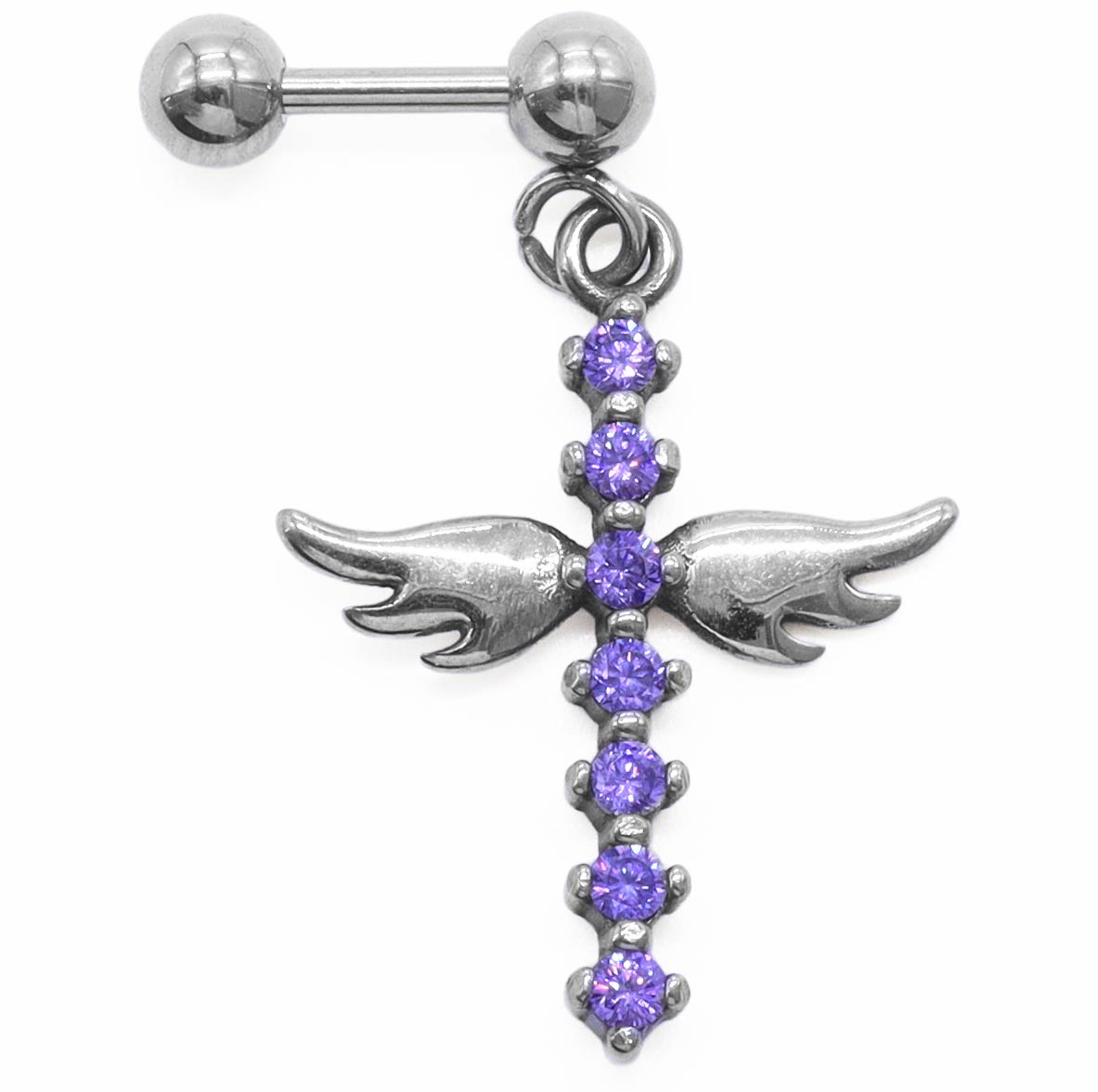 人気⭐️ピアス 箱あり 楽天市場】ボディピアス 16G グリッターアクリルローズ ストレート