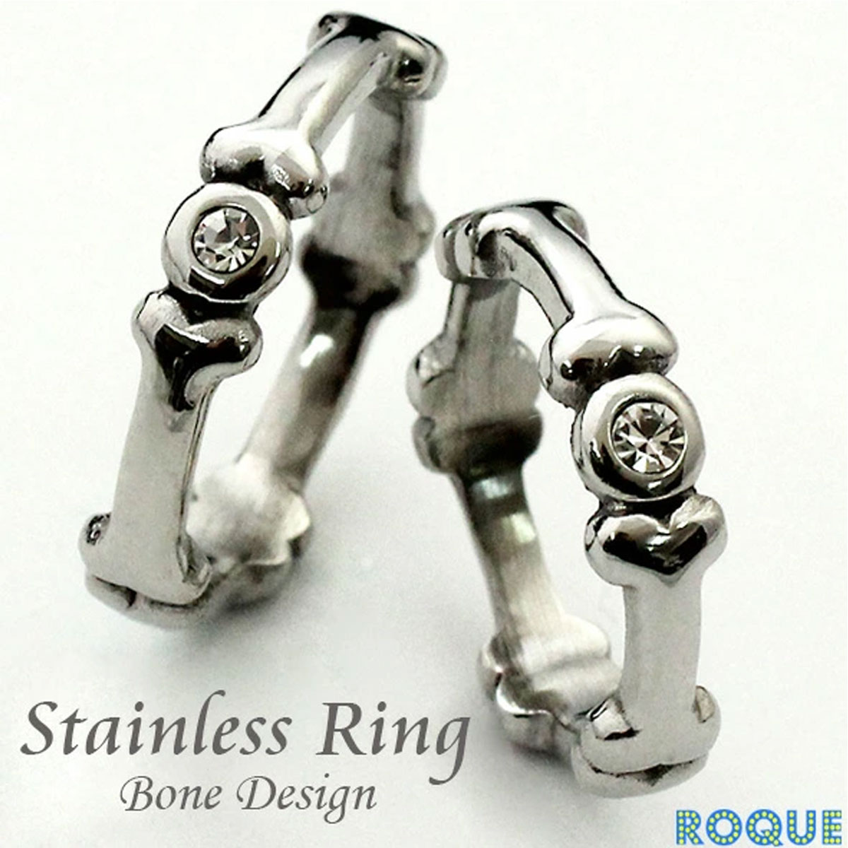 ROQUE（ロキ） サージカルステンレスリング 指輪 メンズ ボーンモデル