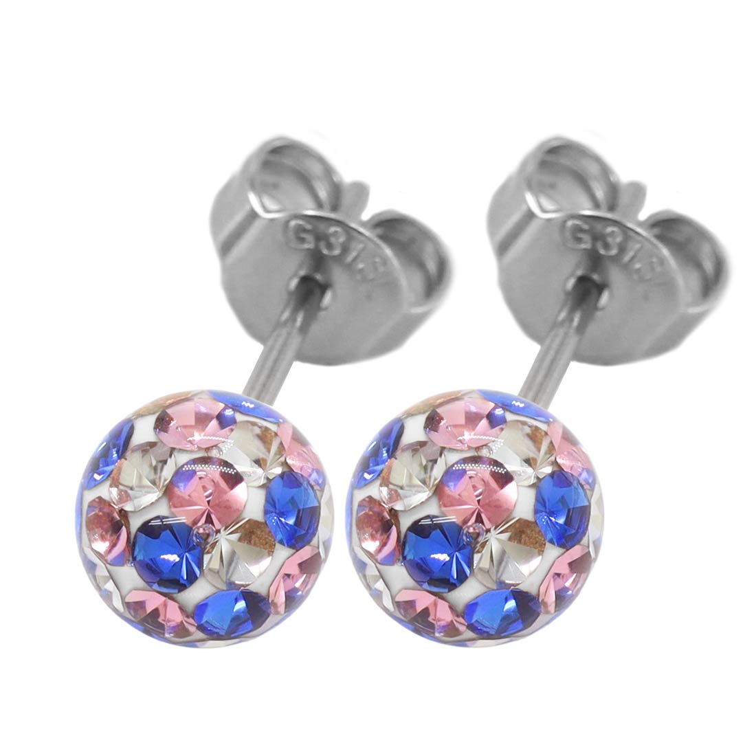 ROQUE（ロキ） (2個SET)ピアス 限定色パヴェ スタッドピアス