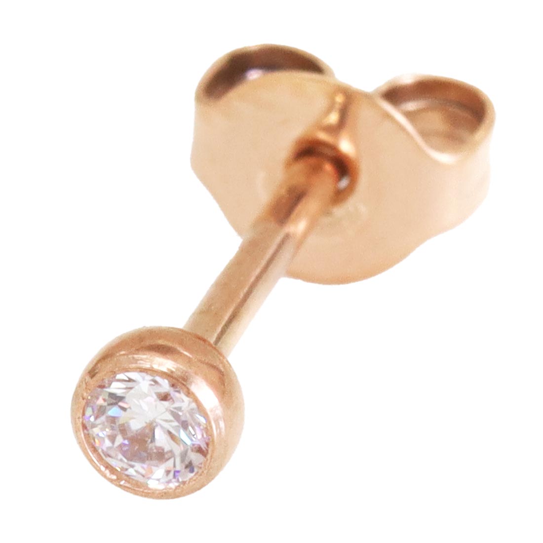 ROQUE (片耳用)チタン G23 CZボール スタッドピアス 金属 ROQUE (片耳用)チタン G23 CZボール スタッドピアス 金属