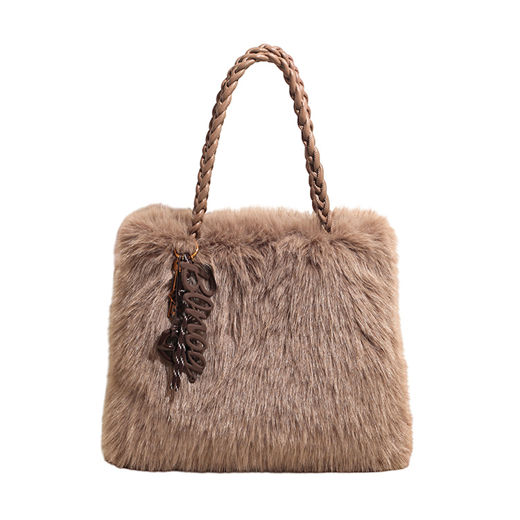 トートバッグ レディース a4 大容量 ファーバッグ トート 軽量