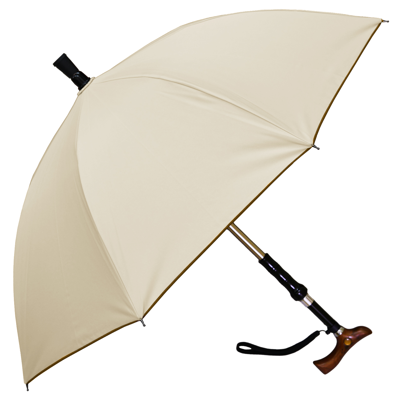 日傘 完全遮光 ステッキ日傘 uv 晴雨兼用 1級遮光 遮熱 涼しい おしゃれ 完全遮光 軽量 プレーン 55cm ロサブラン｜roseblanc｜02